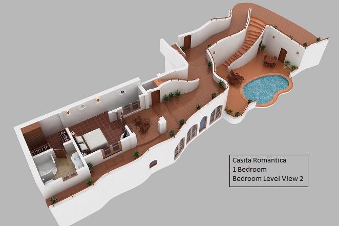 3D Bedroom Bedroom Floor Plan Casita Romantica